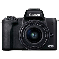 Canon EOS M50 Mark II 可換鏡頭無反相機連 EF-M 15-45mm 及 EF-M 55-200mm 雙鏡頭套裝